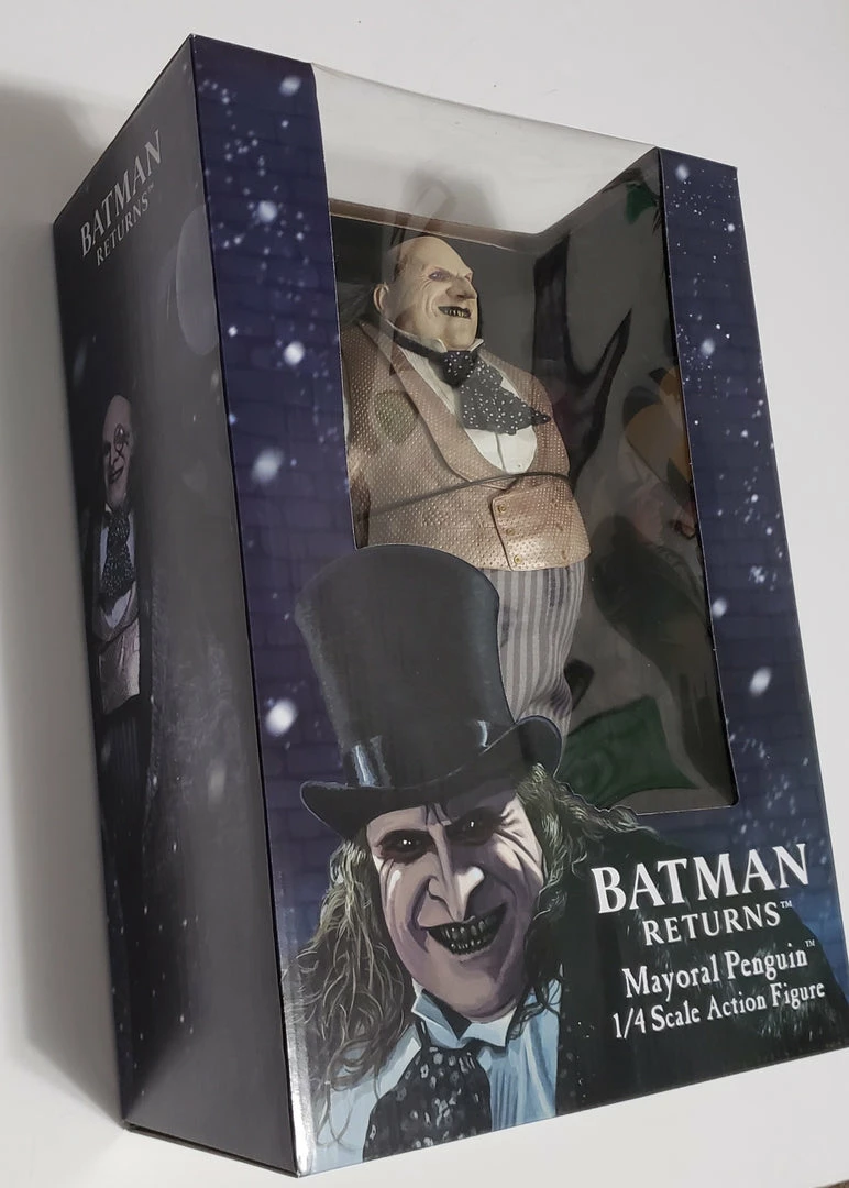 Cheap 🌟 Batman Returns – 1/4 Scale Action Figure – Mayoral Penguin (Danny DeVito) By NECA 🔥 18 Batman Returns – 1/4 Scale Action Figure – Mayoral Penguin (Danny DeVito) By NECA