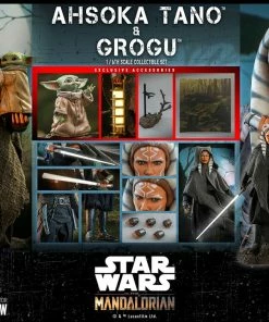 Hot Toys Sixth Scale Collectible Figures Ahsoka Tano And Grogu Sixth Scale Figure Set