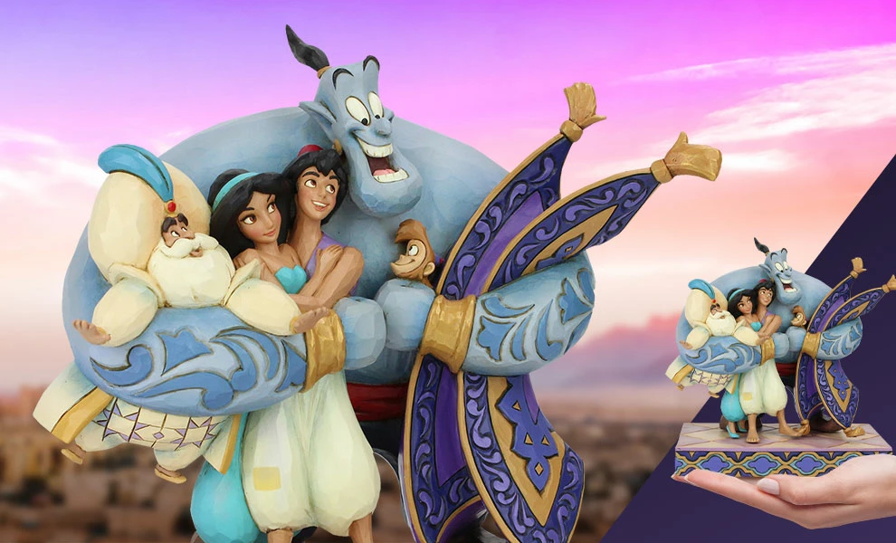 Budget ⭐ Aladdin Group Hug Figurine By Enesco, LLC Group Hug - Disney Traditions ✔️ 1 Aladdin Group Hug Figurine By Enesco, LLC Group Hug - Disney Traditions