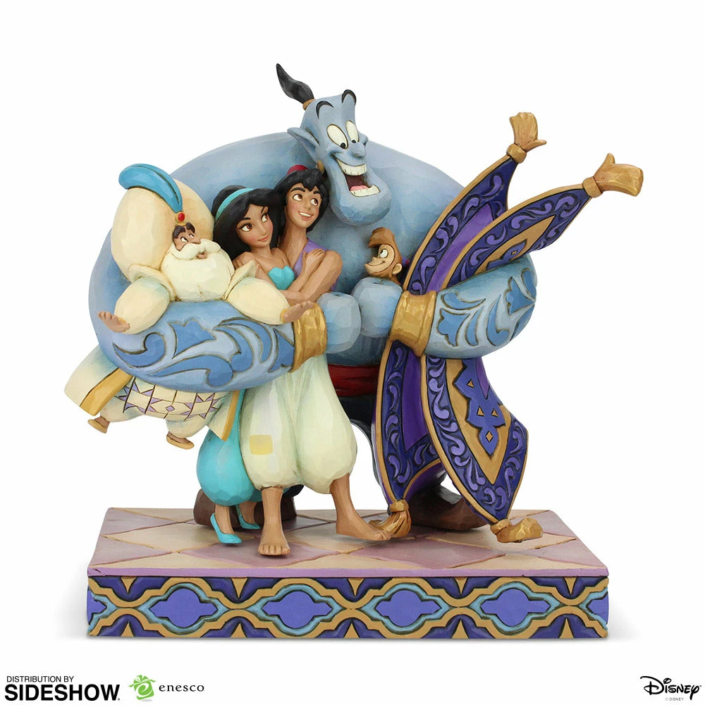 Budget ⭐ Aladdin Group Hug Figurine By Enesco, LLC Group Hug - Disney Traditions ✔️ 2 Aladdin Group Hug Figurine By Enesco, LLC Group Hug - Disney Traditions