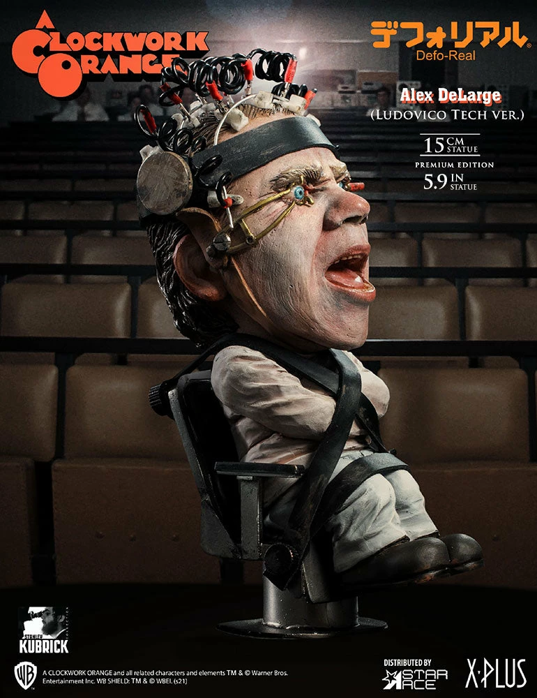 Deals π Alex DeLarge 2.0 (Ludovico Tech Version) Statue By Star Ace Toys Ltd. Defo-Real Series π 4 Alex DeLarge 2.0 (Ludovico Tech Version) Statue By Star Ace Toys Ltd. Defo-Real Series