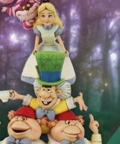 Alice In Wonderland Stacked Figurine By Enesco, LLC Disney Traditions - We're All Mad Here