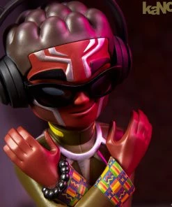 Black Panther Designer Collectible Toy By Unruly Industries™ By KaNO SIDESHOW COLLECTIBLES