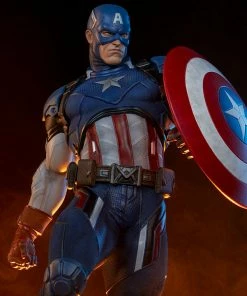 Captain America Premium Format™ Figure By Sideshow Collectibles Limited Edition