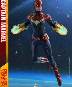 Avengers Earth's Heroes Captain Marvel Deluxe Version Sixth Scale Figure By Hot Toys Captain Marvel - Movie Masterpiece Series