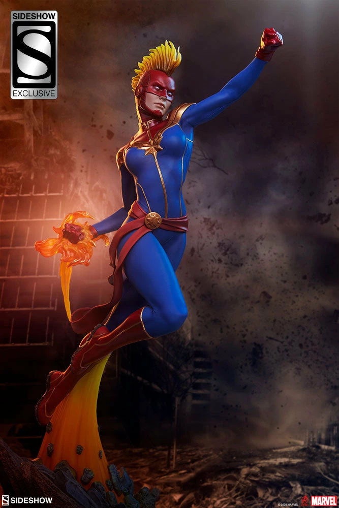 Best Sale 🤩 Captain Marvel Statue By Sideshow Collectibles Avengers Assemble Avengers Earth's Heroes ⭐ 6 Captain Marvel Statue By Sideshow Collectibles Avengers Assemble Avengers Earth's Heroes