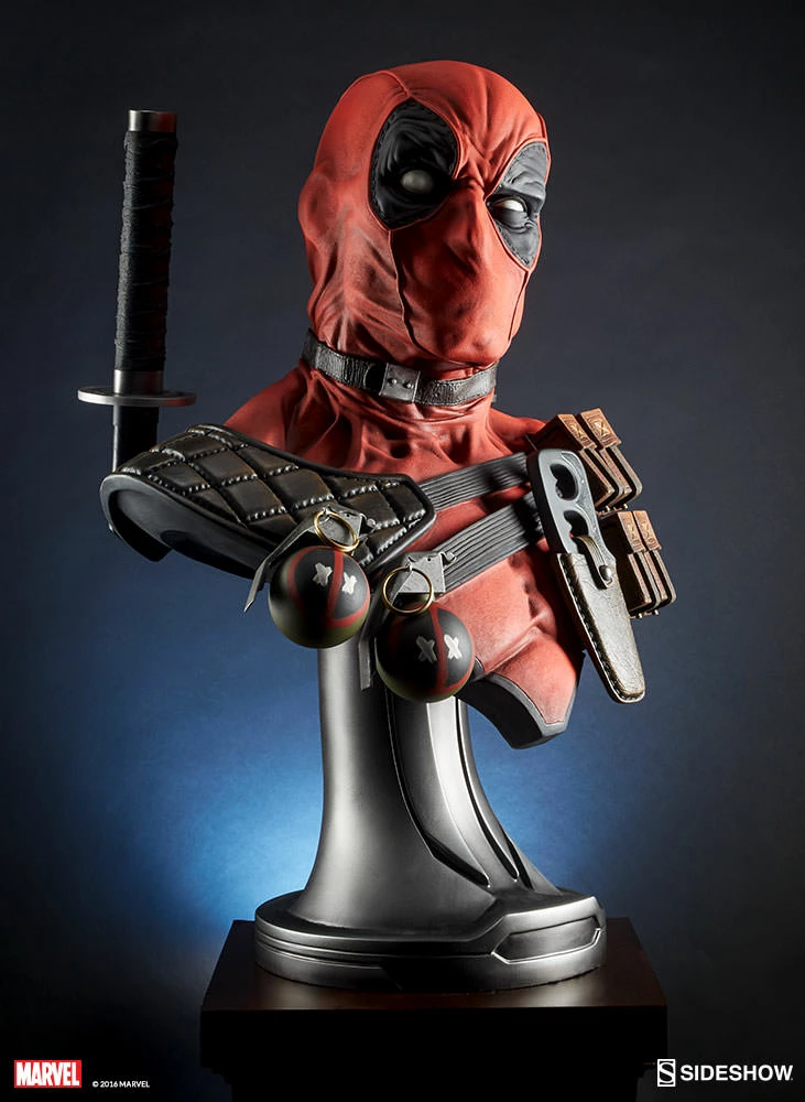 Flash Sale ๐งจ Deadpool Life Size Bust By Sideshow Collectibles ๐ 9 Deadpool Life Size Bust By Sideshow Collectibles