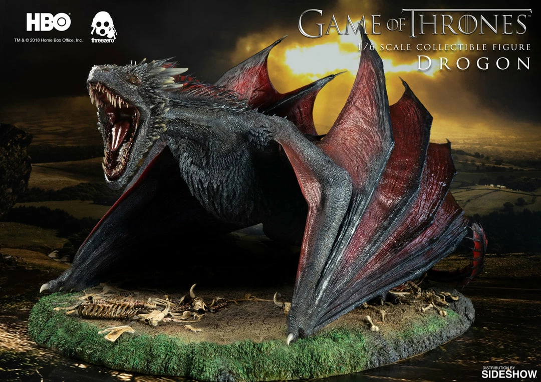 Buy 👍 Game Of Thrones Drogon Sixth Scale Figure By Threezero 😍 2 Game Of Thrones Drogon Sixth Scale Figure By Threezero