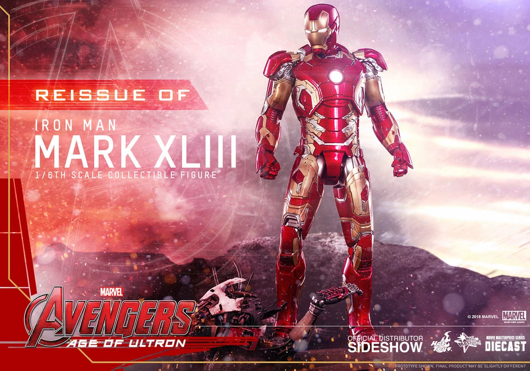 Buy 👍 Iron Man Mark XLIII Sixth Scale Figure By Hot Toys DIECAST Movie Masterpiece Series - Avengers: Age Of Ultron ✔️ 2 Iron Man Mark XLIII Sixth Scale Figure By Hot Toys DIECAST Movie Masterpiece Series - Avengers: Age Of Ultron