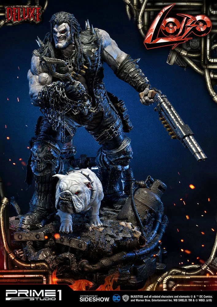 New 🎁 Lobo Deluxe Statue By Prime 1 Studio Injustice: Gods Among Us MARVEL COMICS 👏 18 Lobo Deluxe Statue By Prime 1 Studio Injustice: Gods Among Us MARVEL COMICS