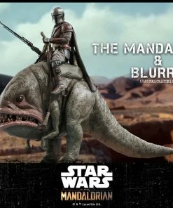 Hot Toys Sixth Scale Collectible Figures Mandalorian™ & Blurrg™ Sixth Scale Figure Set
