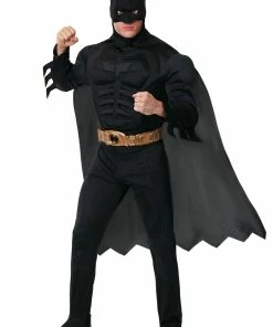 Fun.com Men's Deluxe Dark Knight Costume Cosplay, Halloween Costumes