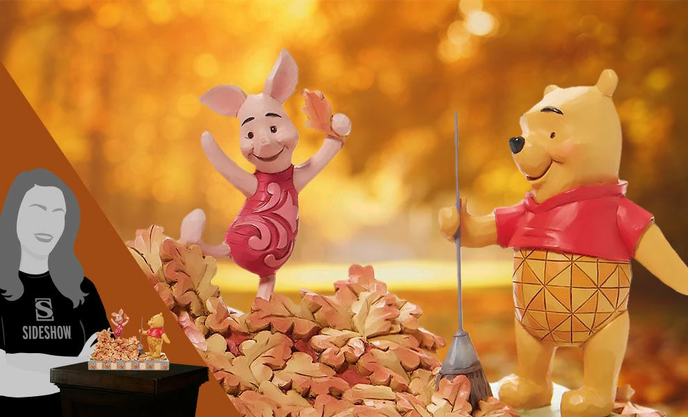 Best Sale 🔥 Pooh And Piglet Fall Figurine By Enesco, LLC Disney Traditions - Jumping Into Fall 👍 1 Pooh And Piglet Fall Figurine By Enesco, LLC Disney Traditions - Jumping Into Fall