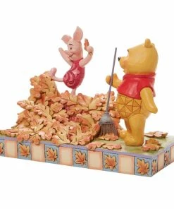 Best Sale 🔥 Pooh And Piglet Fall Figurine By Enesco, LLC Disney Traditions - Jumping Into Fall 👍 9 Pooh And Piglet Fall Figurine By Enesco, LLC Disney Traditions - Jumping Into Fall