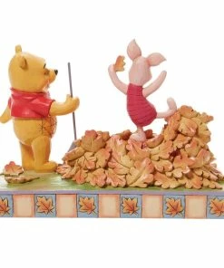 Hot Pot Cultures Doll Shop 12 Pooh And Piglet Fall Figurine By Enesco, LLC Disney Traditions - Jumping Into Fall