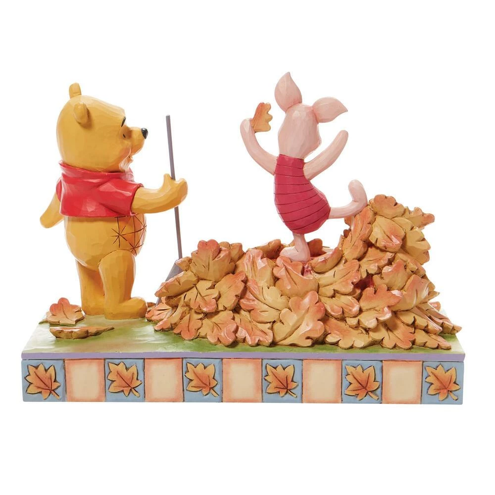 Best Sale 🔥 Pooh And Piglet Fall Figurine By Enesco, LLC Disney Traditions - Jumping Into Fall 👍 2 Pooh And Piglet Fall Figurine By Enesco, LLC Disney Traditions - Jumping Into Fall