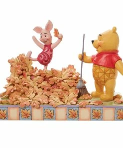 Best Sale 🔥 Pooh And Piglet Fall Figurine By Enesco, LLC Disney Traditions - Jumping Into Fall 👍 10 Pooh And Piglet Fall Figurine By Enesco, LLC Disney Traditions - Jumping Into Fall