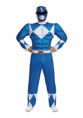 Brand new ๐ฅ Fun.com Cosplay, Halloween Costumes Power Rangers Blue Adult Muscle Cosplay Costume ๐ 1 Fun.com Cosplay, Halloween Costumes Power Rangers Blue Adult Muscle Cosplay Costume