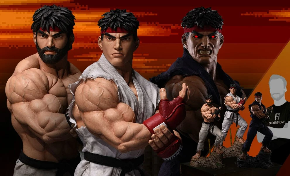 Brand new 🎉 PCS Collectibles Ryu Evolution Collectible Set By PCS Set Of 3 Exclusives EXCLUSIVE -Street Fighter 🔥 1 PCS Collectibles Ryu Evolution Collectible Set By PCS Set Of 3 Exclusives EXCLUSIVE -Street Fighter