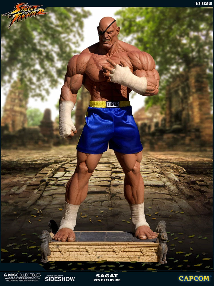 Outlet ✨ PCS Collectibles Sagat Statue By PCS 1:3 Scale - Street Fighter 👍 2 PCS Collectibles Sagat Statue By PCS 1:3 Scale - Street Fighter