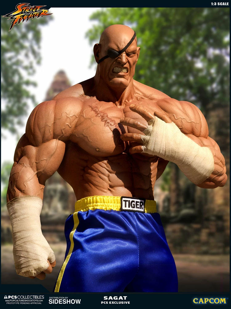 Outlet ✨ PCS Collectibles Sagat Statue By PCS 1:3 Scale - Street Fighter 👍 11 PCS Collectibles Sagat Statue By PCS 1:3 Scale - Street Fighter