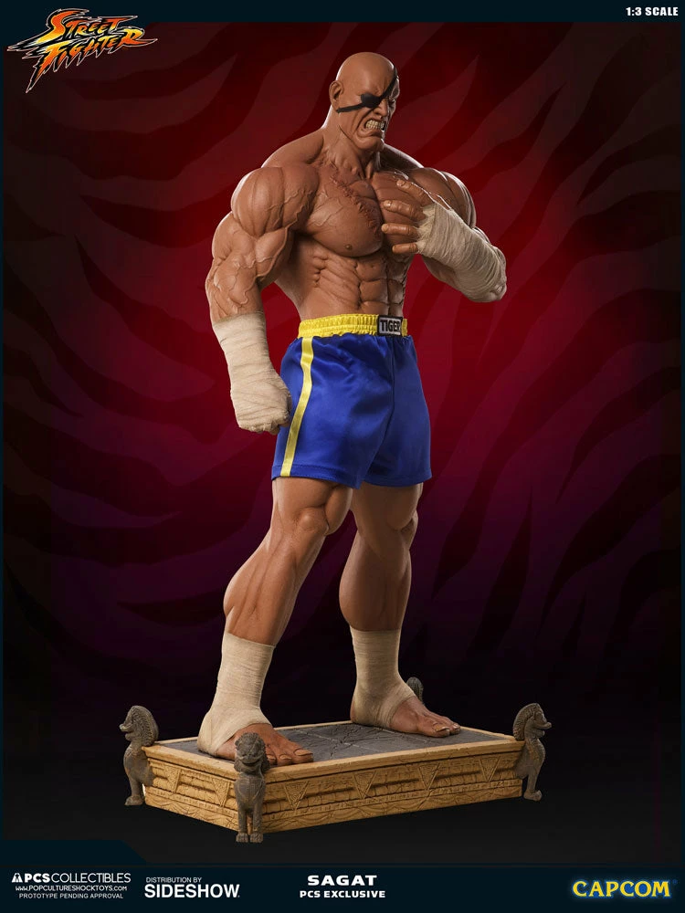 Outlet ✨ PCS Collectibles Sagat Statue By PCS 1:3 Scale - Street Fighter 👍 12 PCS Collectibles Sagat Statue By PCS 1:3 Scale - Street Fighter
