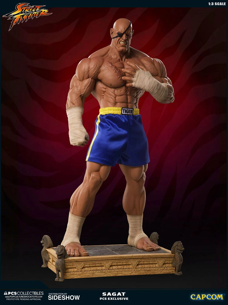 Outlet ✨ PCS Collectibles Sagat Statue By PCS 1:3 Scale - Street Fighter 👍 13 PCS Collectibles Sagat Statue By PCS 1:3 Scale - Street Fighter