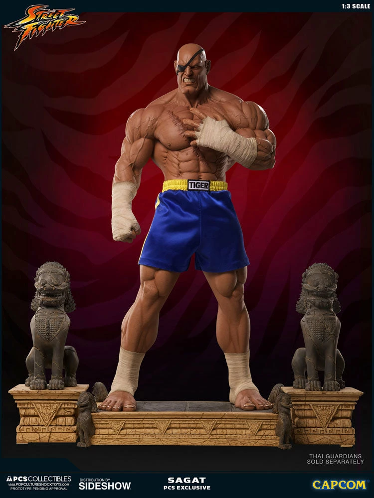 Outlet ✨ PCS Collectibles Sagat Statue By PCS 1:3 Scale - Street Fighter 👍 15 PCS Collectibles Sagat Statue By PCS 1:3 Scale - Street Fighter