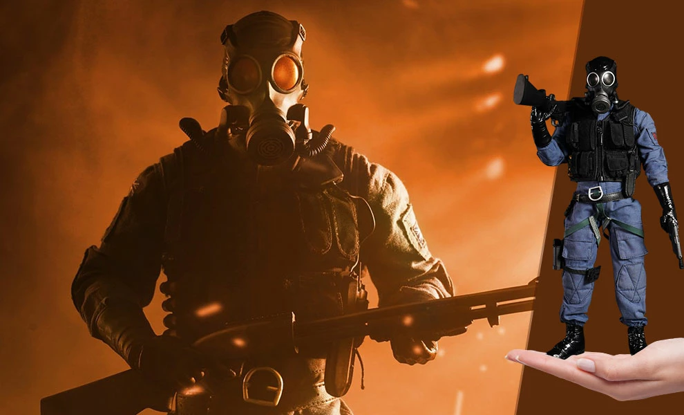 Budget 🎉 Smoke Sixth Scale Figure By PureArts Tom Clancy's Rainbow Six Siege ⭐ 2 Smoke Sixth Scale Figure By PureArts Tom Clancy's Rainbow Six Siege