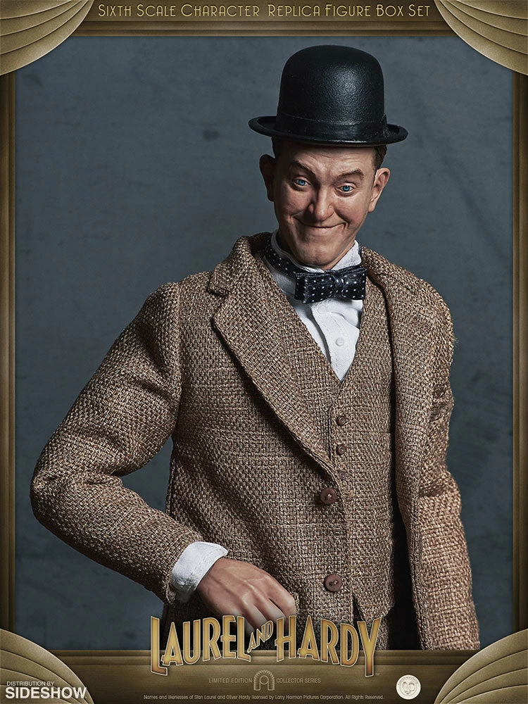 Outlet 😀 Sixth Scale Collectible Figures Stan Laurel And Oliver Hardy (Classic Suits) Box Set By BIG Chief Studios Replica Sixth Scale Figures ✨ 3 Sixth Scale Collectible Figures Stan Laurel And Oliver Hardy (Classic Suits) Box Set By BIG Chief Studios Replica Sixth Scale Figures