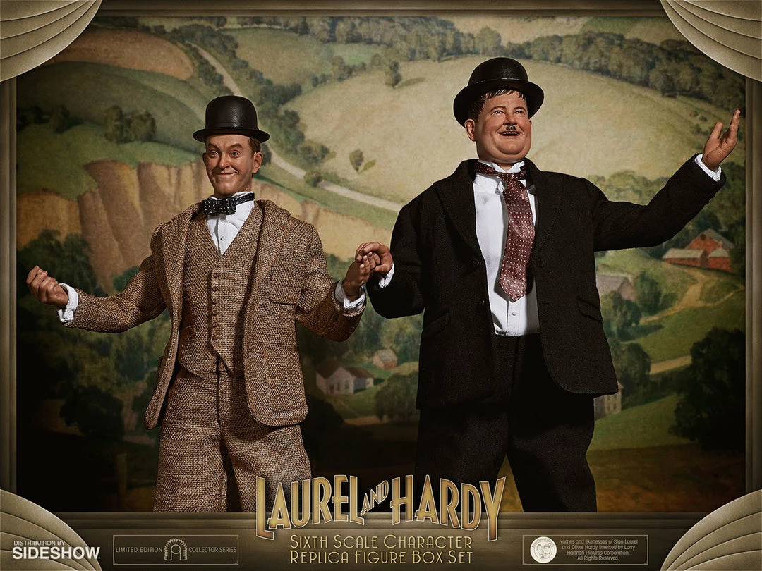 Outlet 😀 Sixth Scale Collectible Figures Stan Laurel And Oliver Hardy (Classic Suits) Box Set By BIG Chief Studios Replica Sixth Scale Figures ✨ 5 Sixth Scale Collectible Figures Stan Laurel And Oliver Hardy (Classic Suits) Box Set By BIG Chief Studios Replica Sixth Scale Figures