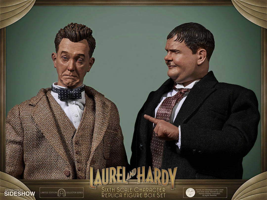 Outlet 😀 Sixth Scale Collectible Figures Stan Laurel And Oliver Hardy (Classic Suits) Box Set By BIG Chief Studios Replica Sixth Scale Figures ✨ 12 Sixth Scale Collectible Figures Stan Laurel And Oliver Hardy (Classic Suits) Box Set By BIG Chief Studios Replica Sixth Scale Figures