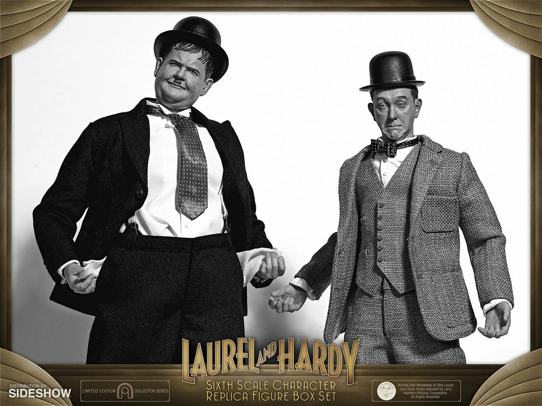 Outlet 😀 Sixth Scale Collectible Figures Stan Laurel And Oliver Hardy (Classic Suits) Box Set By BIG Chief Studios Replica Sixth Scale Figures ✨ 14 Sixth Scale Collectible Figures Stan Laurel And Oliver Hardy (Classic Suits) Box Set By BIG Chief Studios Replica Sixth Scale Figures