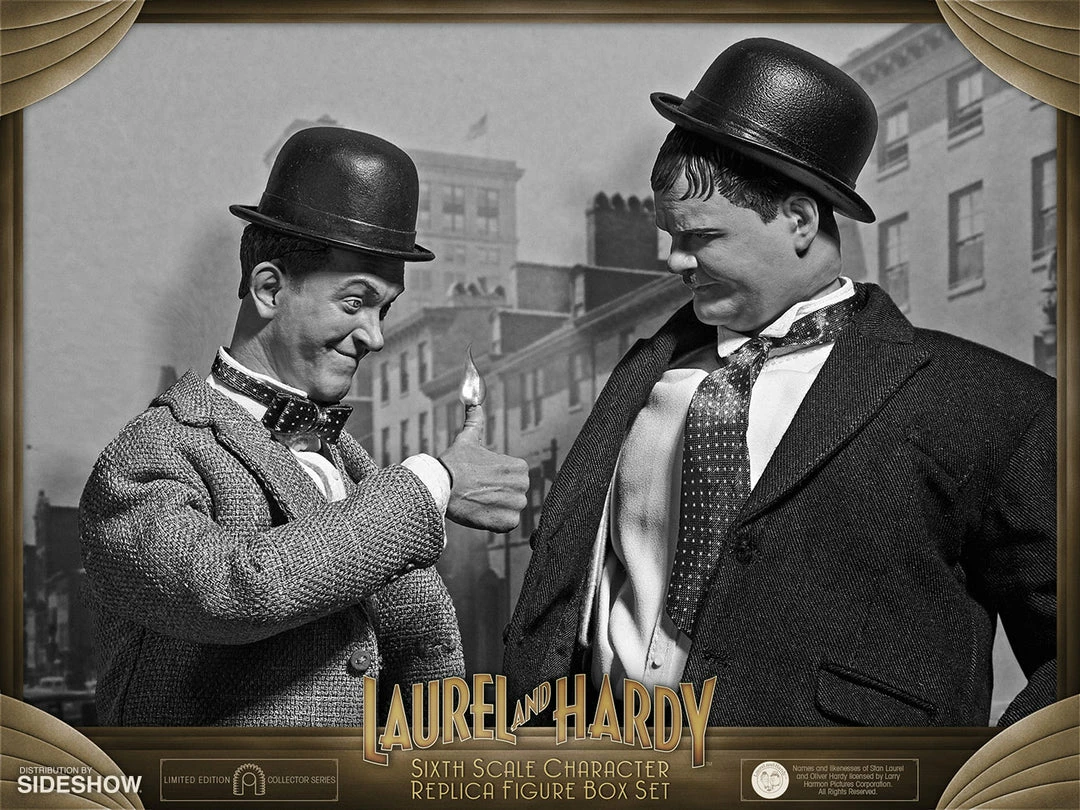 Outlet 😀 Sixth Scale Collectible Figures Stan Laurel And Oliver Hardy (Classic Suits) Box Set By BIG Chief Studios Replica Sixth Scale Figures ✨ 15 Sixth Scale Collectible Figures Stan Laurel And Oliver Hardy (Classic Suits) Box Set By BIG Chief Studios Replica Sixth Scale Figures