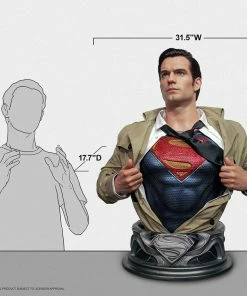 Outlet 🤩 Superman Life-Size Bust By Infinity Studio DC Comics 👏 33 Superman Life-Size Bust By Infinity Studio DC Comics