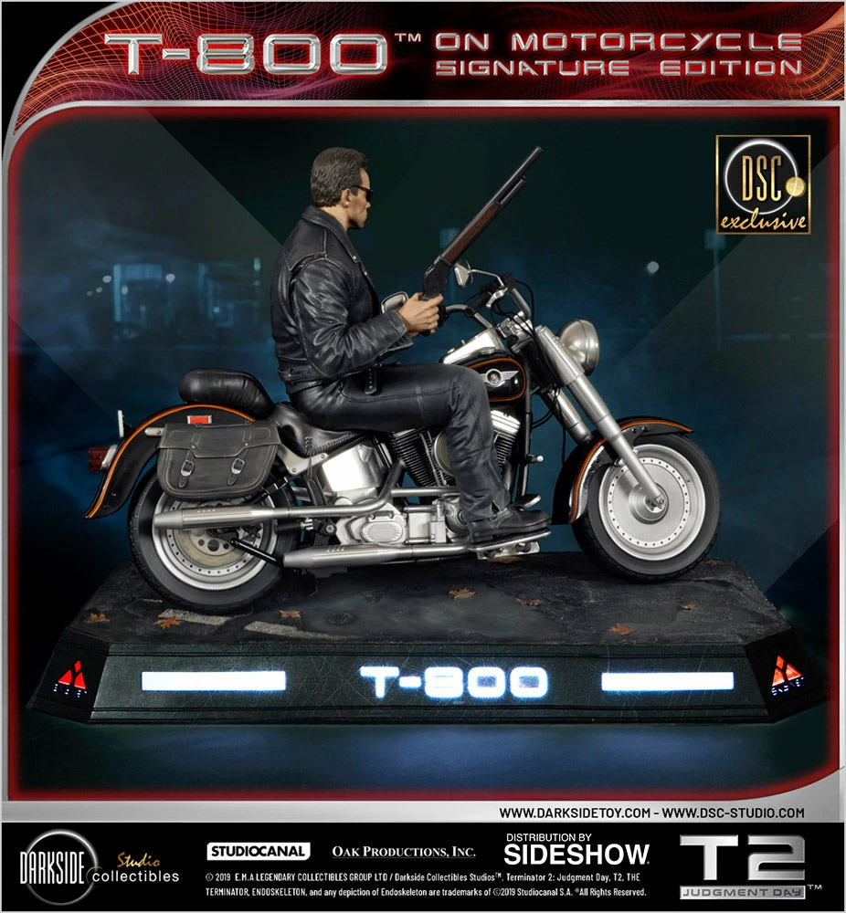 Best Sale ✔️ SIDESHOW COLLECTIBLES Terminator T-800 On Motorcycle Statue By DarkSide Collectibles Studio 1:4 Scale - Limited Signature Edition ⌛ 5 SIDESHOW COLLECTIBLES Terminator T-800 On Motorcycle Statue By DarkSide Collectibles Studio 1:4 Scale - Limited Signature Edition