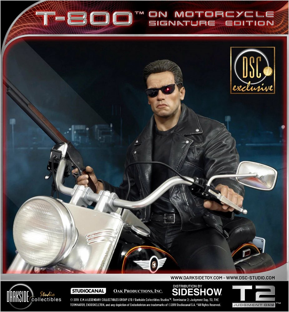 Best Sale ✔️ SIDESHOW COLLECTIBLES Terminator T-800 On Motorcycle Statue By DarkSide Collectibles Studio 1:4 Scale - Limited Signature Edition ⌛ 6 SIDESHOW COLLECTIBLES Terminator T-800 On Motorcycle Statue By DarkSide Collectibles Studio 1:4 Scale - Limited Signature Edition