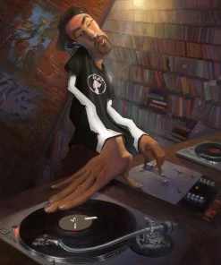 The DJ Art Print By Sideshow Collectibles By Groundbreaking Artist Justin BUA.