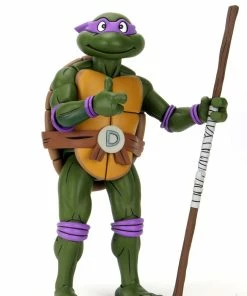 NECA Teenage Mutant Ninja Turtles Cartoon Donatello 1/4 Scale Action Figure