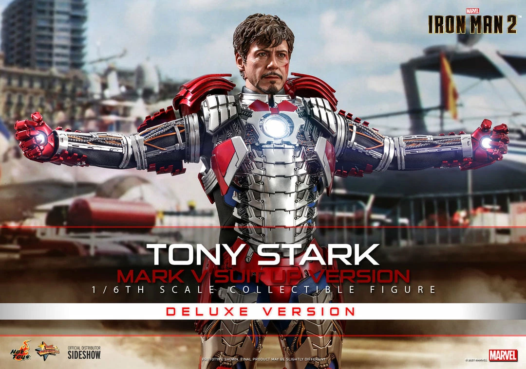 Best deal 🥰 Tony Stark (Mark V Suit Up Version) Deluxe Sixth Scale Figure By Hot Toys Movie Masterpiece Series – Iron Man 2 ❤️ 20 Tony Stark (Mark V Suit Up Version) Deluxe Sixth Scale Figure By Hot Toys Movie Masterpiece Series – Iron Man 2