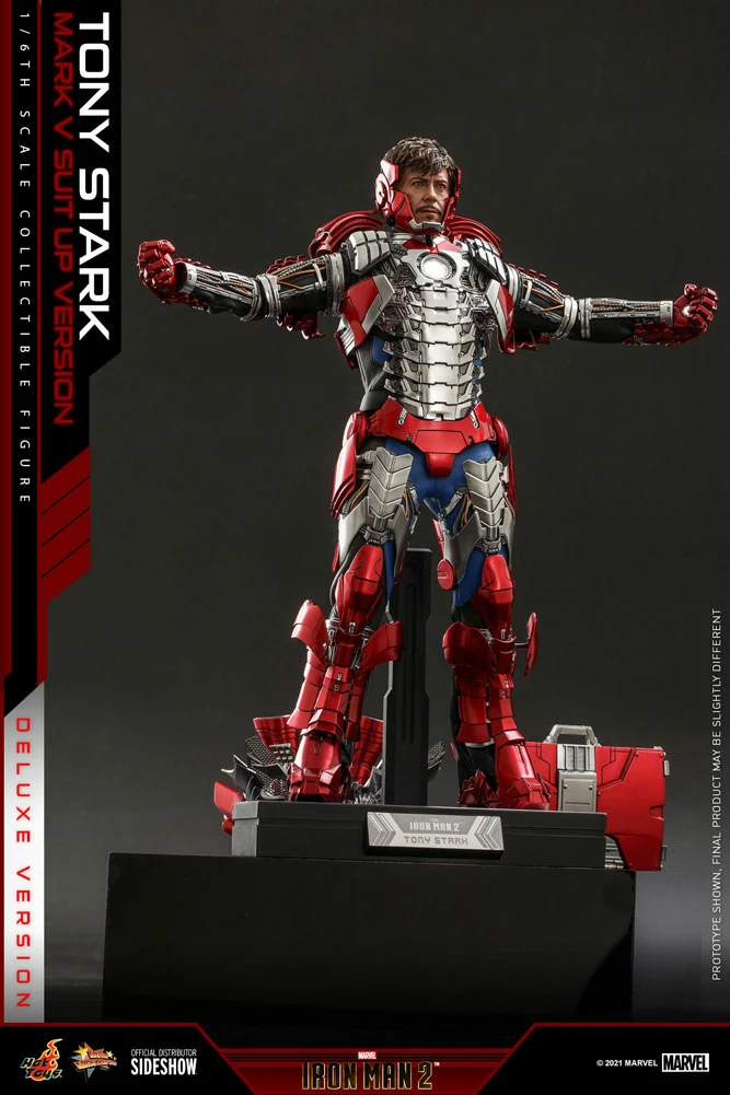 Best deal 🥰 Tony Stark (Mark V Suit Up Version) Deluxe Sixth Scale Figure By Hot Toys Movie Masterpiece Series – Iron Man 2 ❤️ 17 Tony Stark (Mark V Suit Up Version) Deluxe Sixth Scale Figure By Hot Toys Movie Masterpiece Series – Iron Man 2