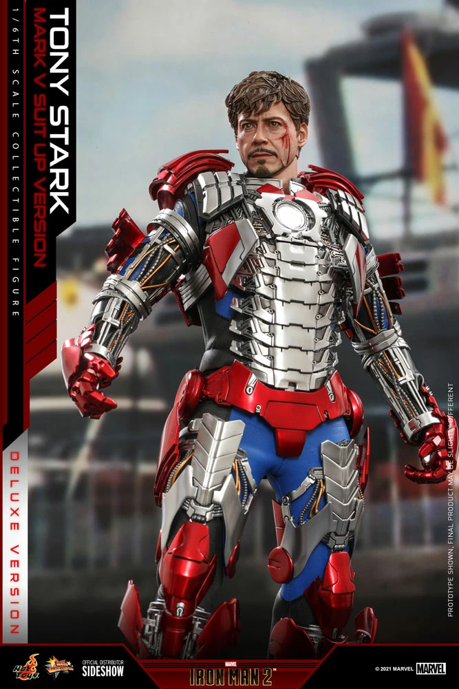 Best deal 🥰 Tony Stark (Mark V Suit Up Version) Deluxe Sixth Scale Figure By Hot Toys Movie Masterpiece Series – Iron Man 2 ❤️ 18 Tony Stark (Mark V Suit Up Version) Deluxe Sixth Scale Figure By Hot Toys Movie Masterpiece Series – Iron Man 2