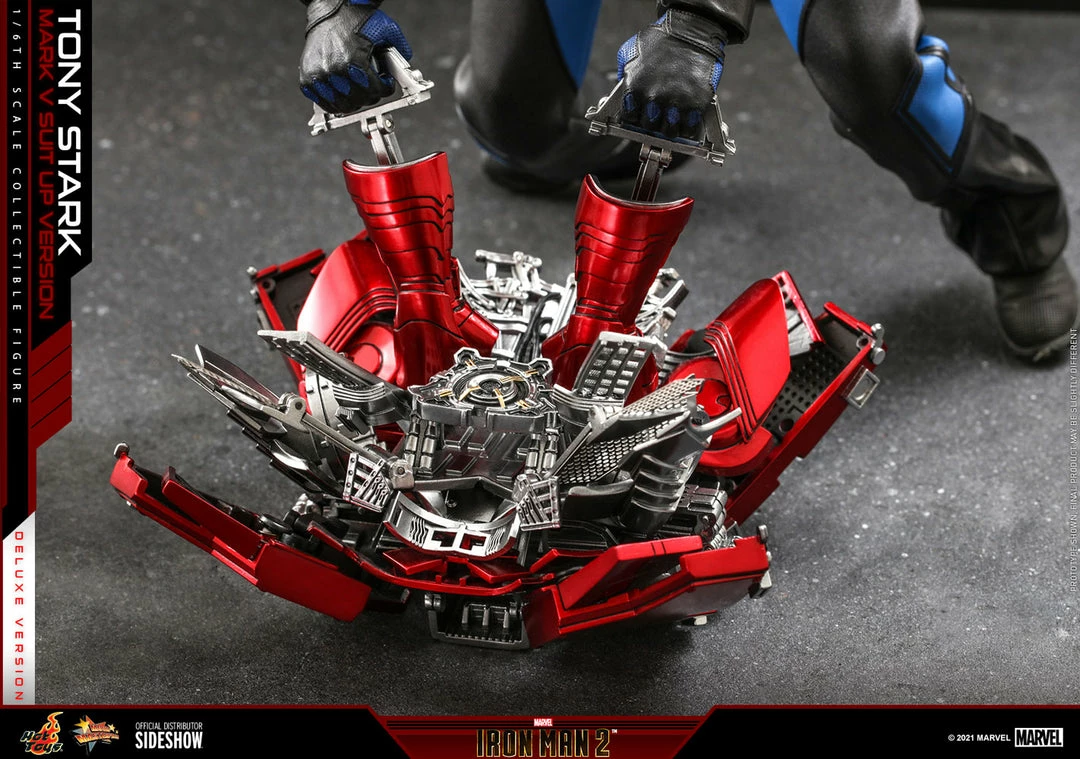 Best deal 🥰 Tony Stark (Mark V Suit Up Version) Deluxe Sixth Scale Figure By Hot Toys Movie Masterpiece Series – Iron Man 2 ❤️ 11 Tony Stark (Mark V Suit Up Version) Deluxe Sixth Scale Figure By Hot Toys Movie Masterpiece Series – Iron Man 2