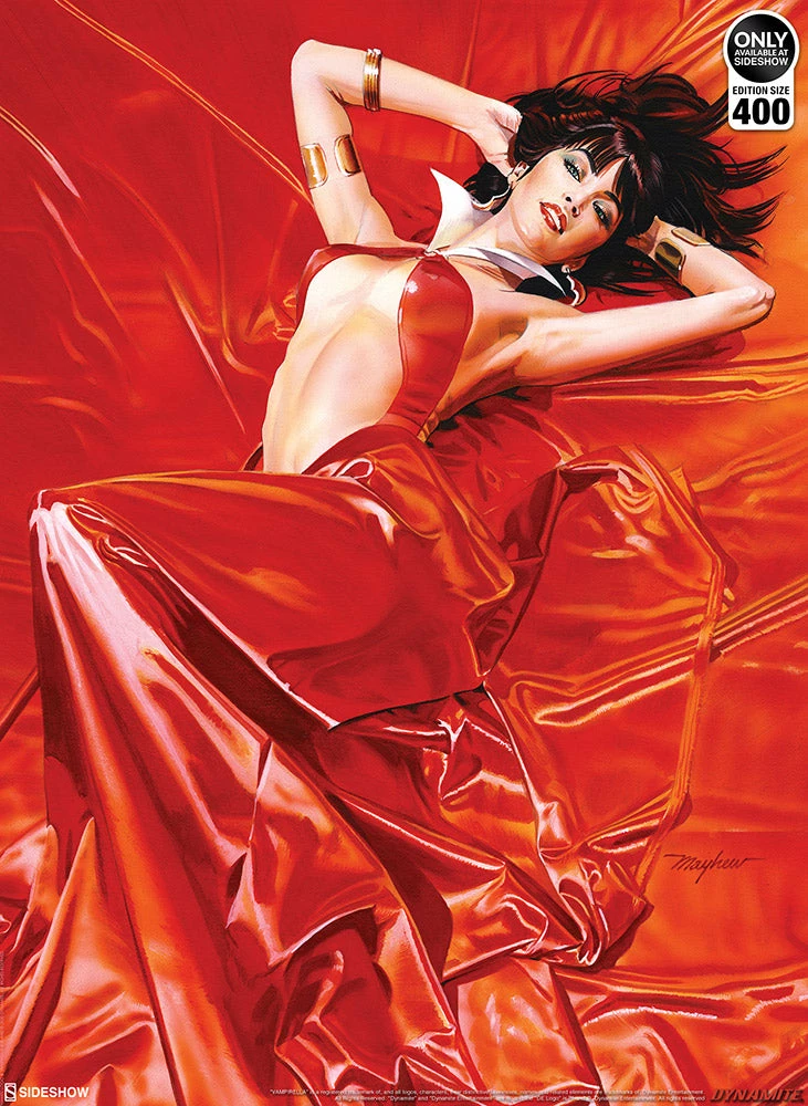 Best Sale ❤️ Vampirella: Roses For The Dead Fine Art Print By Renowned Comic Book Artist Mike Mayhew. Art Print By Sideshow Collectibles Art Work Murals & Prints 🎉 3 Vampirella: Roses For The Dead Fine Art Print By Renowned Comic Book Artist Mike Mayhew. Art Print By Sideshow Collectibles Art Work Murals & Prints