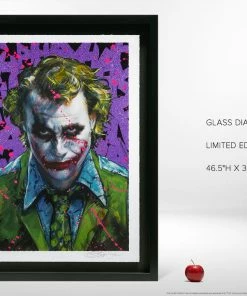 Hot Pop Cultures Store Art Work Murals & Prints Why So Serious? XL Deluxe Diamond Dust Fine Art Print By Acclaimed Artist Olivia De Berardinis. Art Print By Ozone Productions