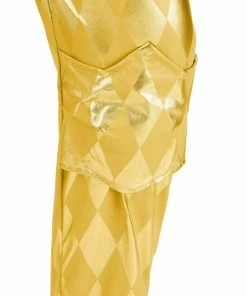 Top 10 ๐ DC Comics Costumes Cosplay, ๐งจ Halloween Costumes Women's Harley Quinn Gold Overalls Costume โ๏ธ 14 DC Comics Costumes Cosplay, Halloween Costumes Women's Harley Quinn Gold Overalls Costume